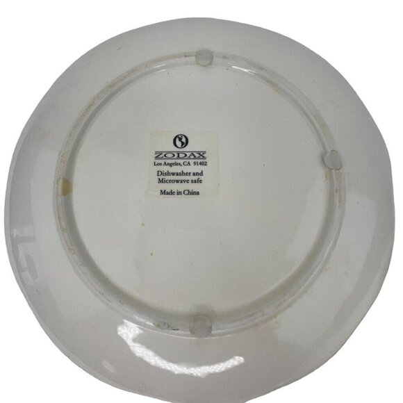 Zodax Seashell Plate Lot of 2 Nautical Beach Home Decor Embossed Seahorse Ocean - Picture 7 of 15